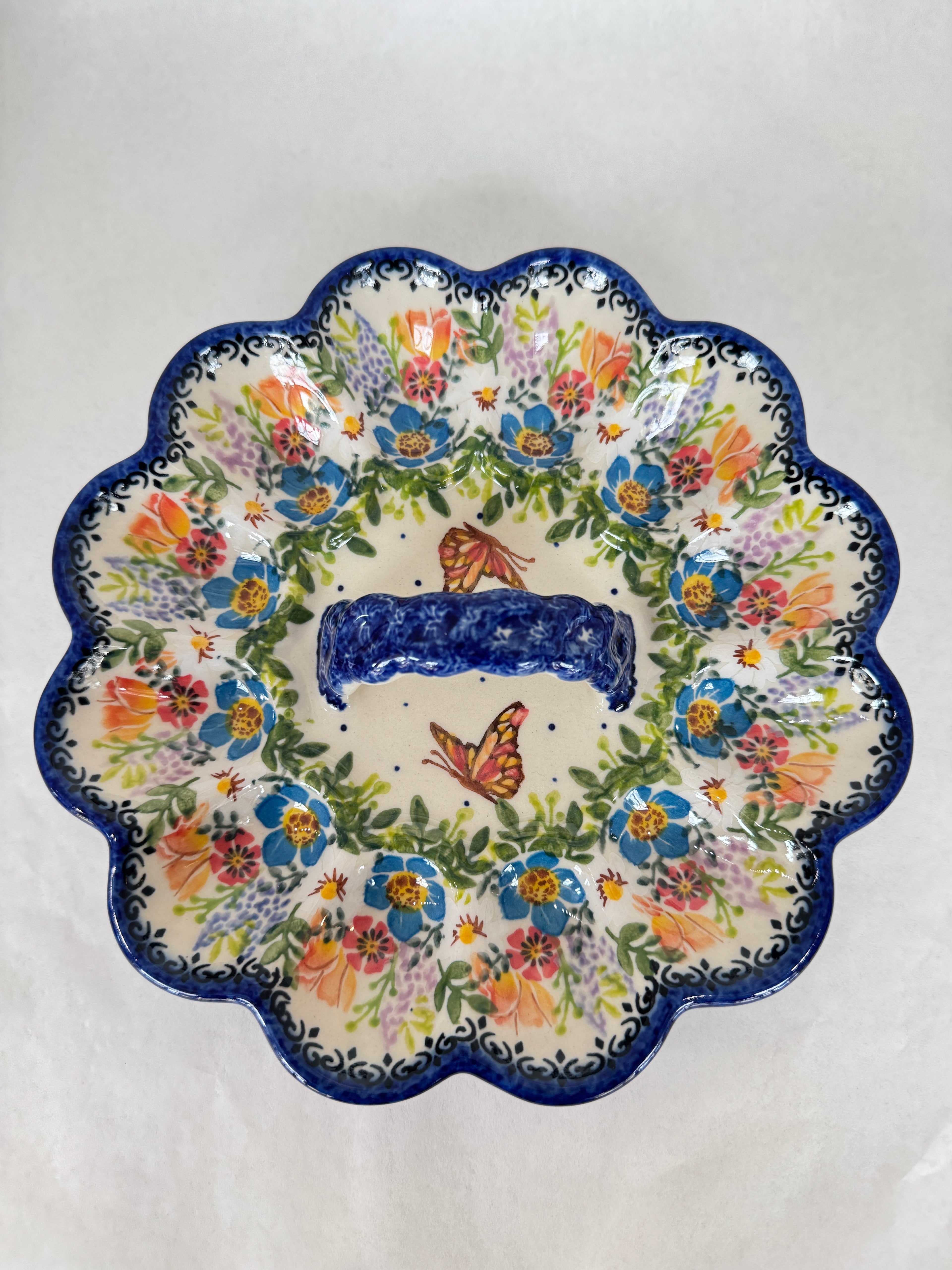 KALICH Egg Platter with Handle