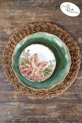 Heirloom Poinsettia Dish