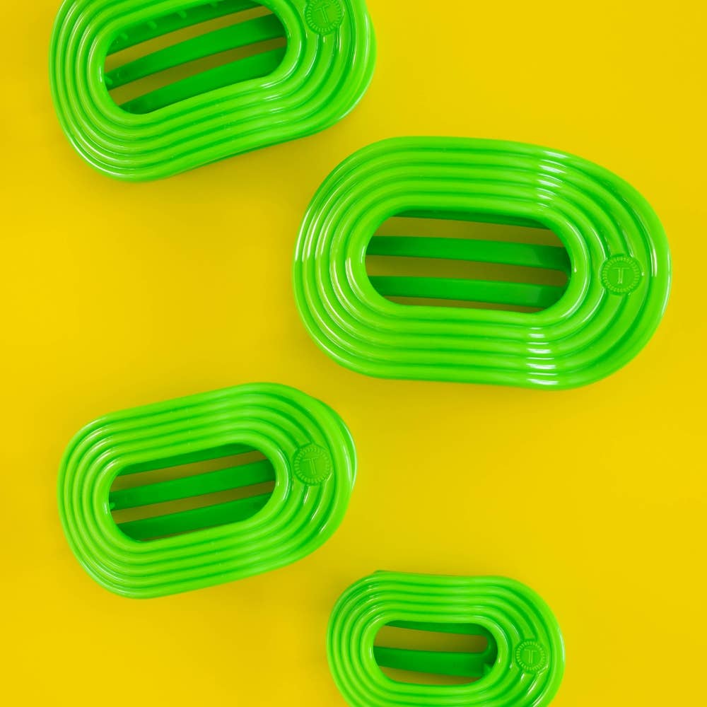 TELETIES - Flat Round Hair Clip | Small | Glow For It