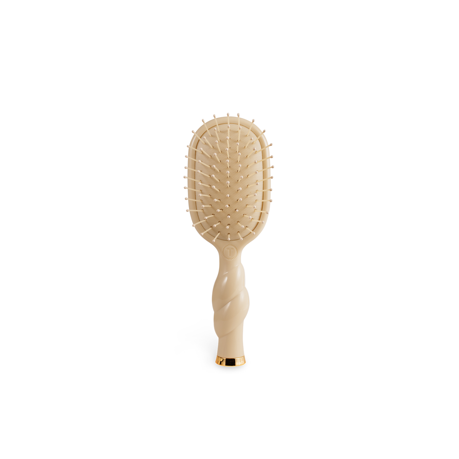 TELETIES - Mini Detangler Brush for Medium Hair - Tan