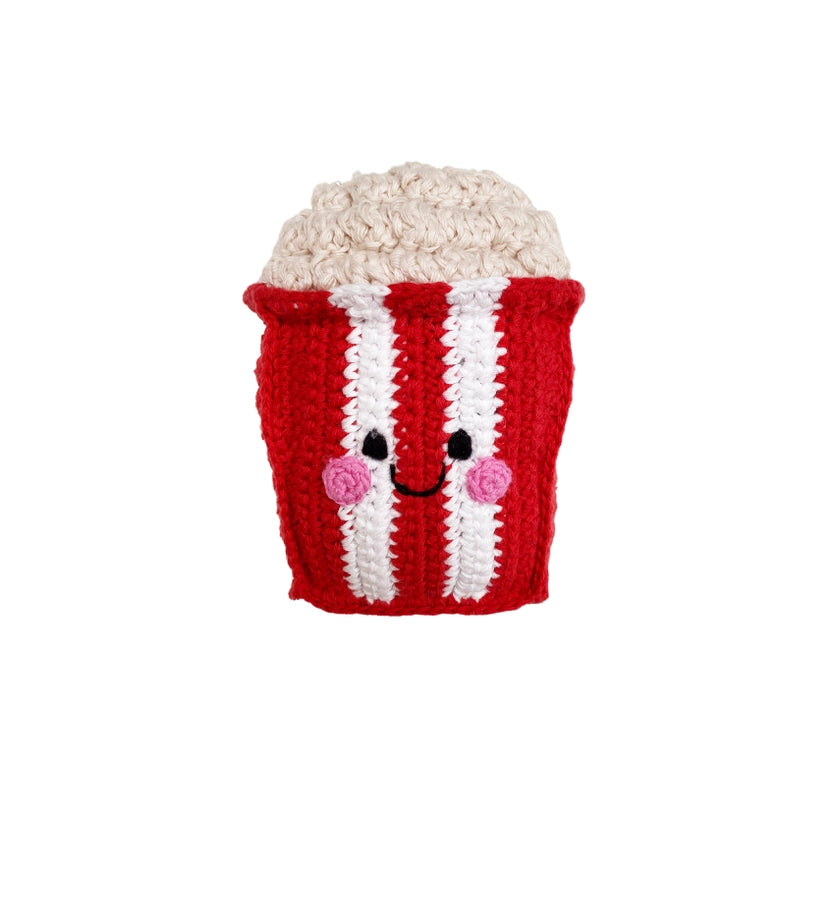 Pebble Rattle- Bucket of Popcorn