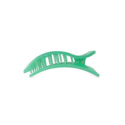 TELETIES - Flat Rectangle Hair Clip | Small | Spring Splash