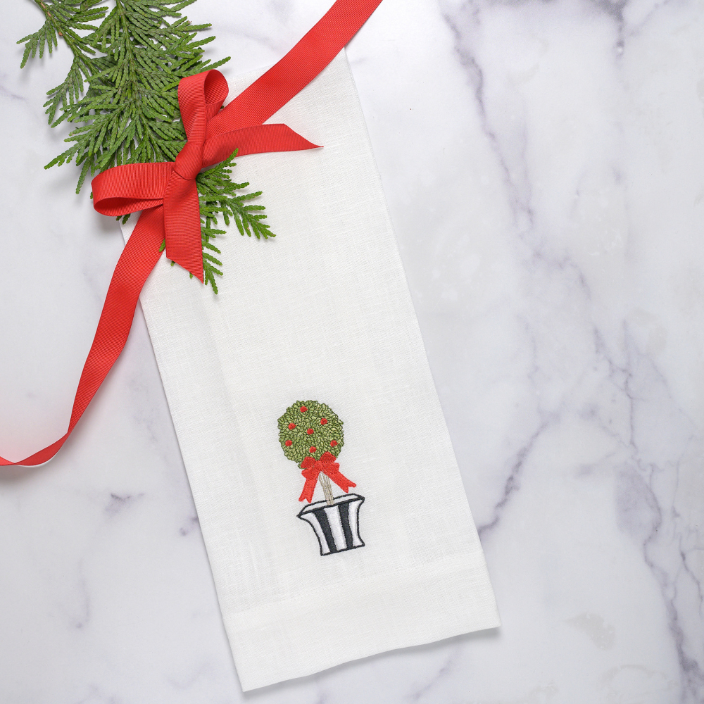 Holiday Topiary Towel