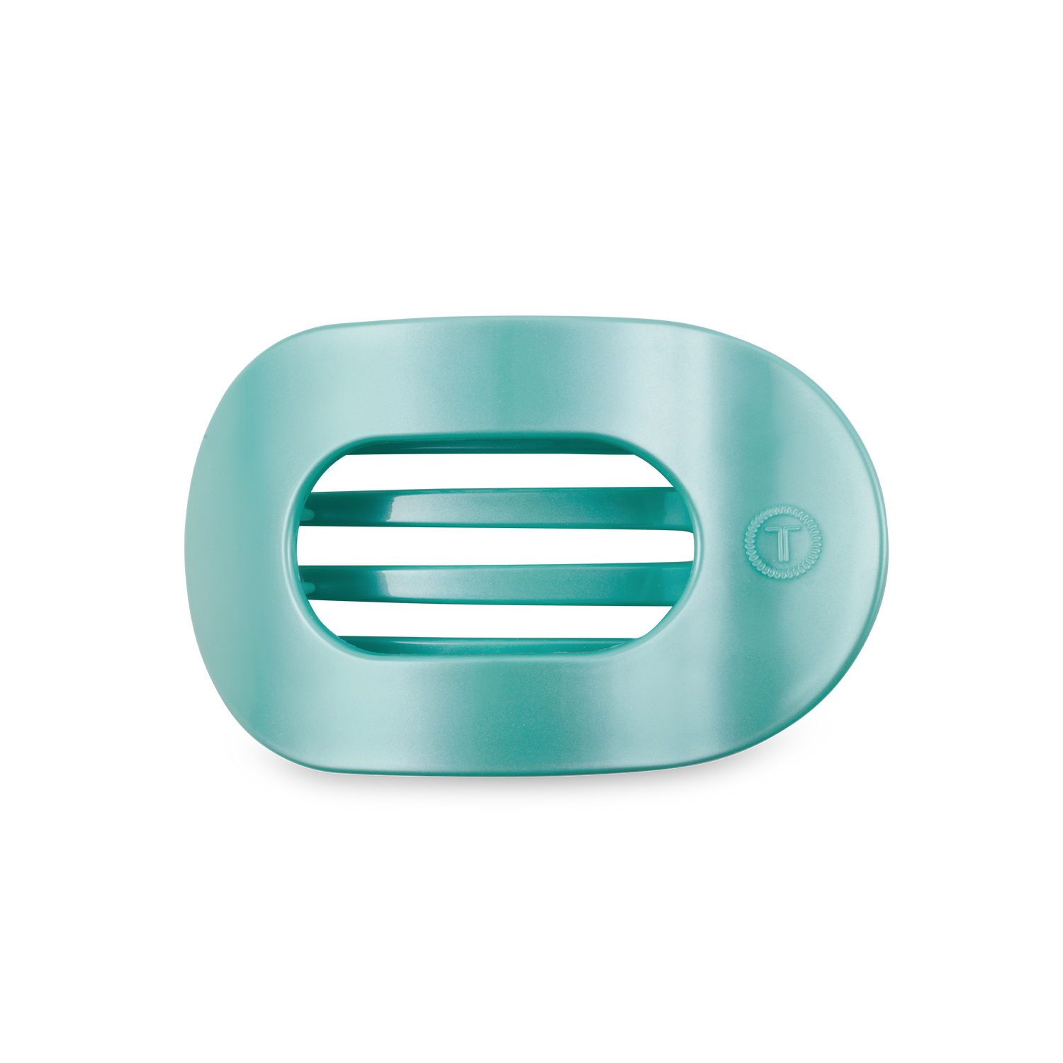Round Flat Hair Clip | Medium | Totally Turquoise