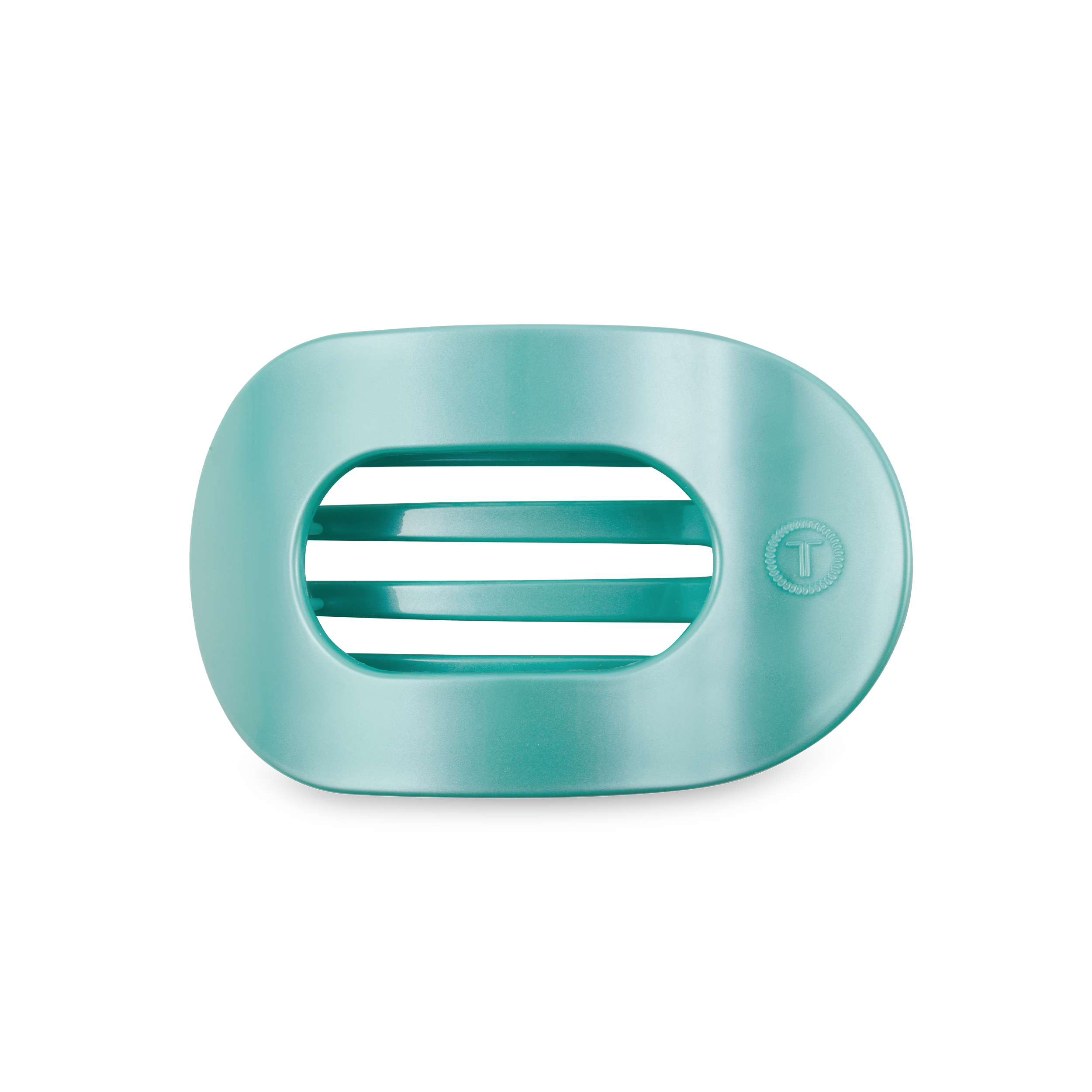 Round Flat Hair Clip | Medium | Totally Turquoise