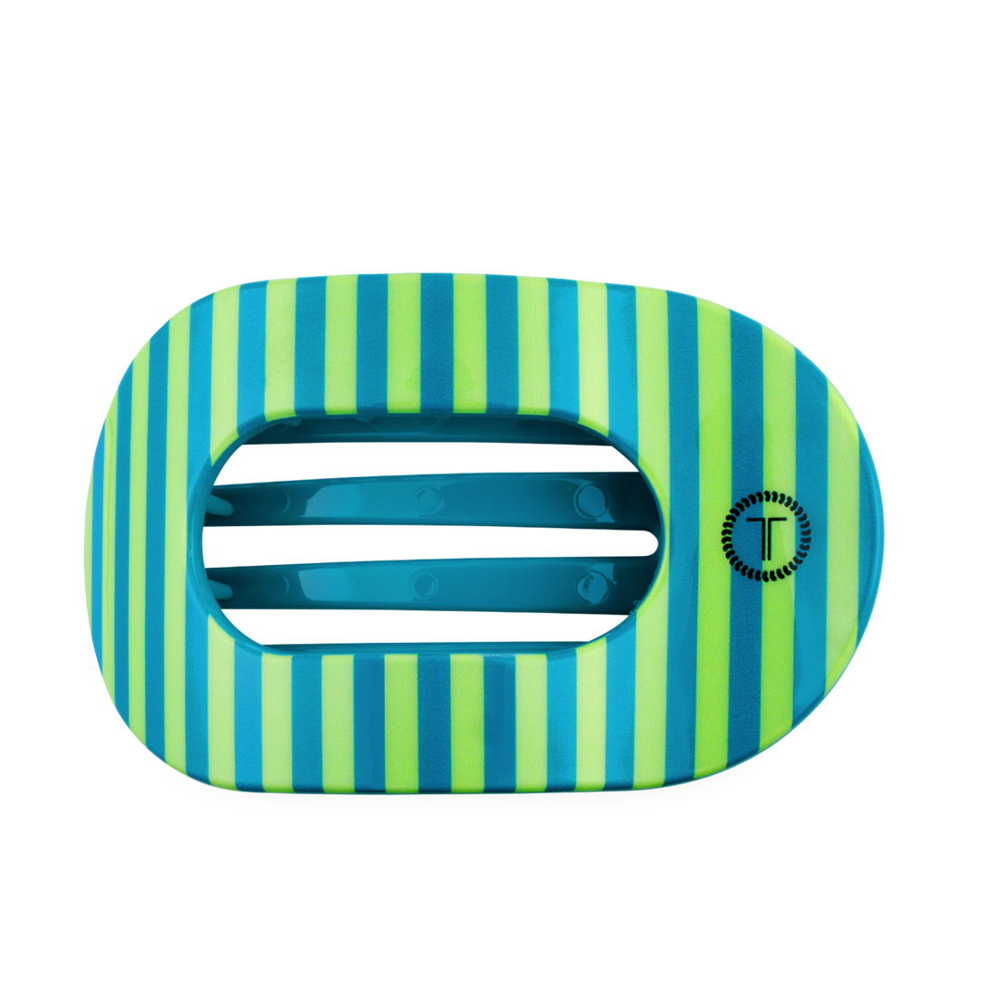 TELETIES - Cabana Cutie | Large | Flat Round Hair Clip