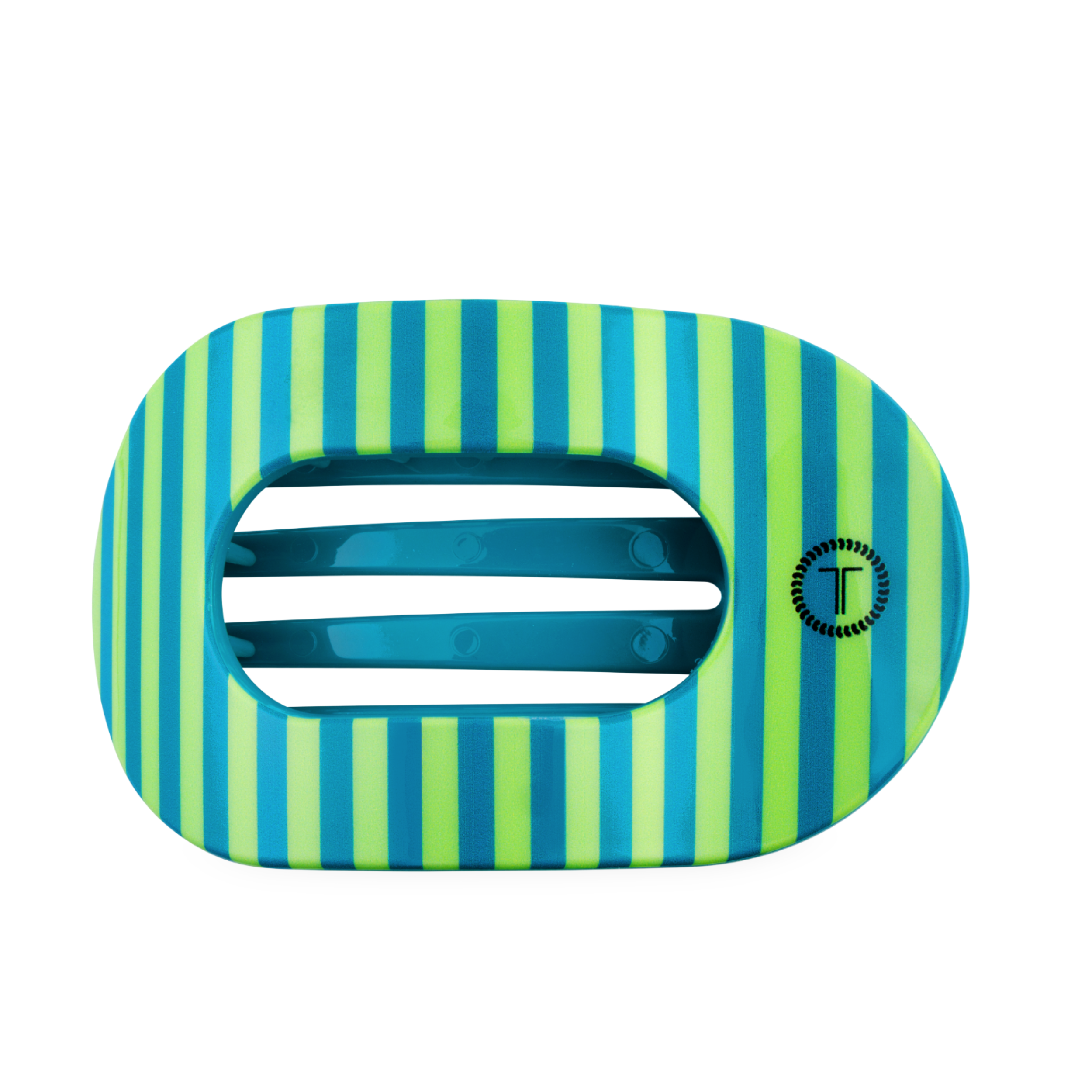 TELETIES - Cabana Cutie | Large | Flat Round Hair Clip