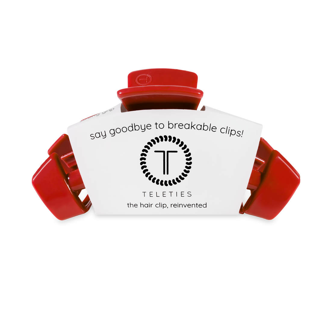 TELETIES - Classic Hair Clip | Medium | Red Carpet Ready