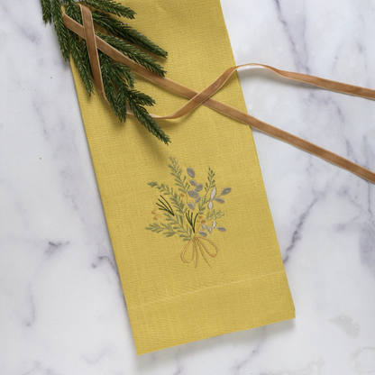 Arte Italica &amp; Crown Linen Designs - Farmers Market Bouquet Towel - New
