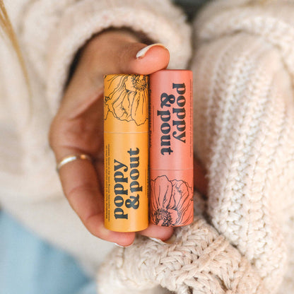 Poppy &amp; Pout - Lip Balm, Pomegranate Peach