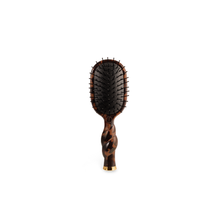TELETIES - Mini Detangler Brush for Medium Hair - Tortoise