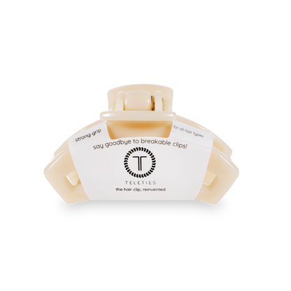 Open Hair Clip | Tiny | Almond Beige