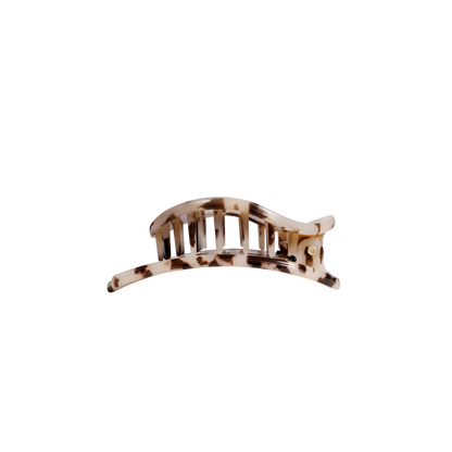 TELETIES - Blonde Tortoise | Small | Flat Circle Hair Clip