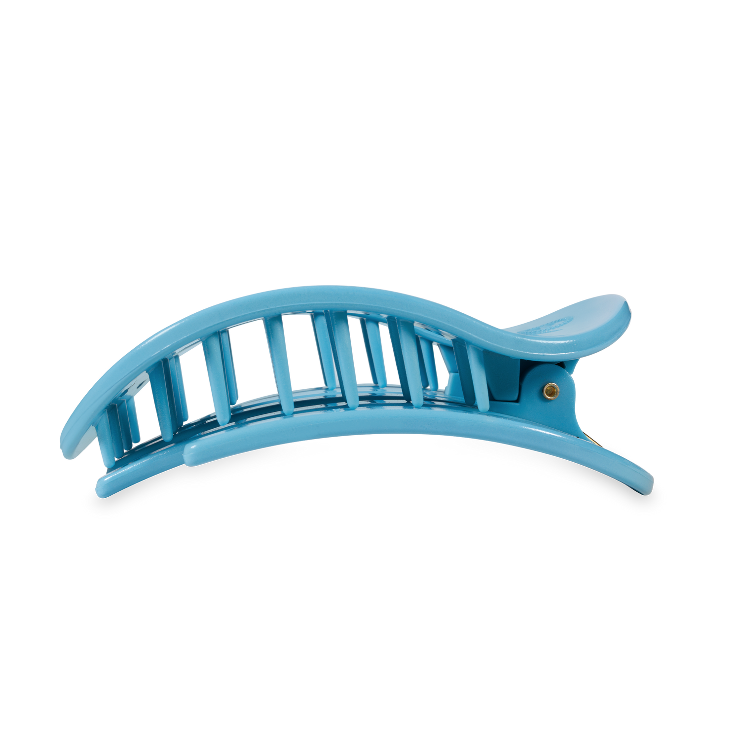 TELETIES - Flat Round Hair Clip | Large | Summer Sky