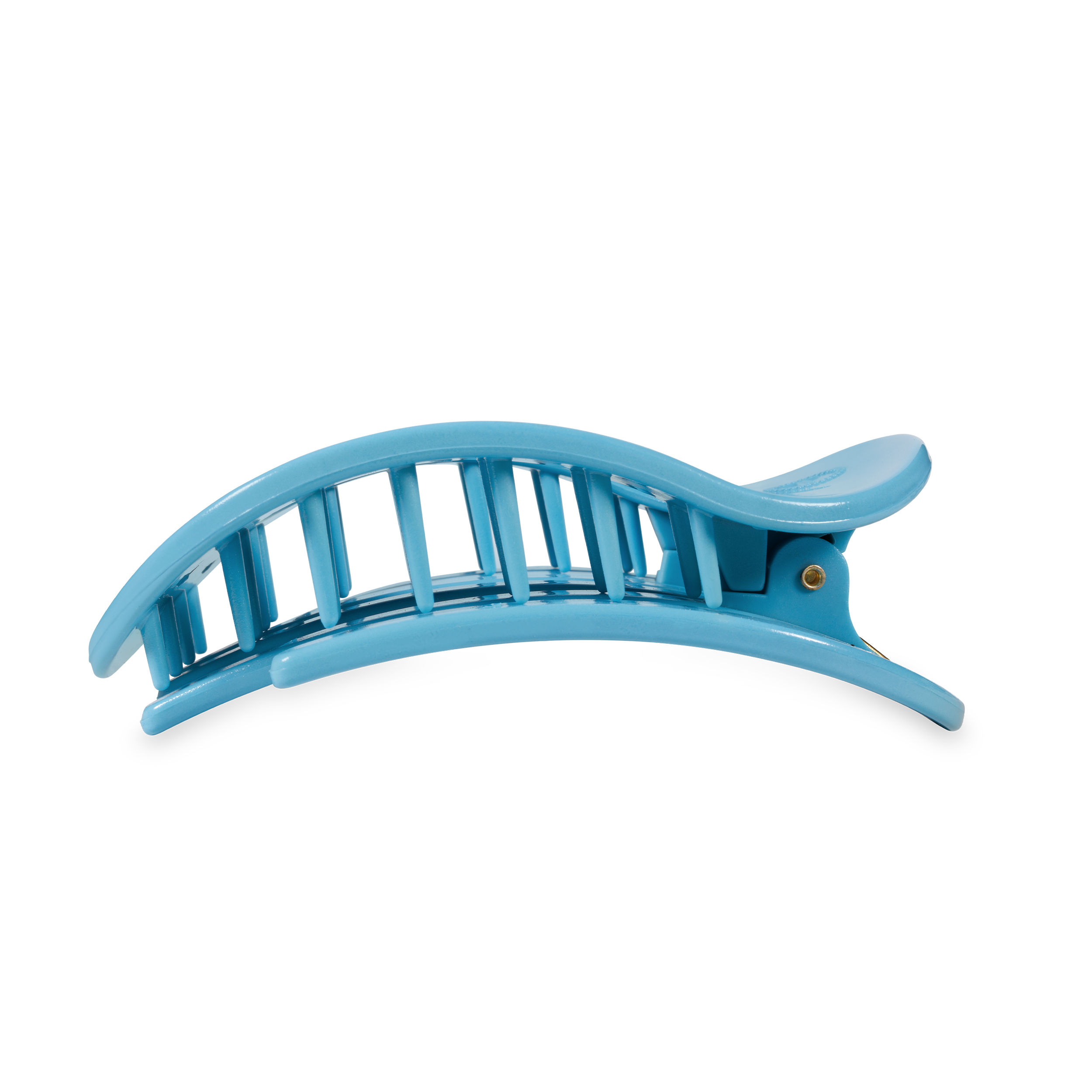 TELETIES - Flat Round Hair Clip | Large | Summer Sky