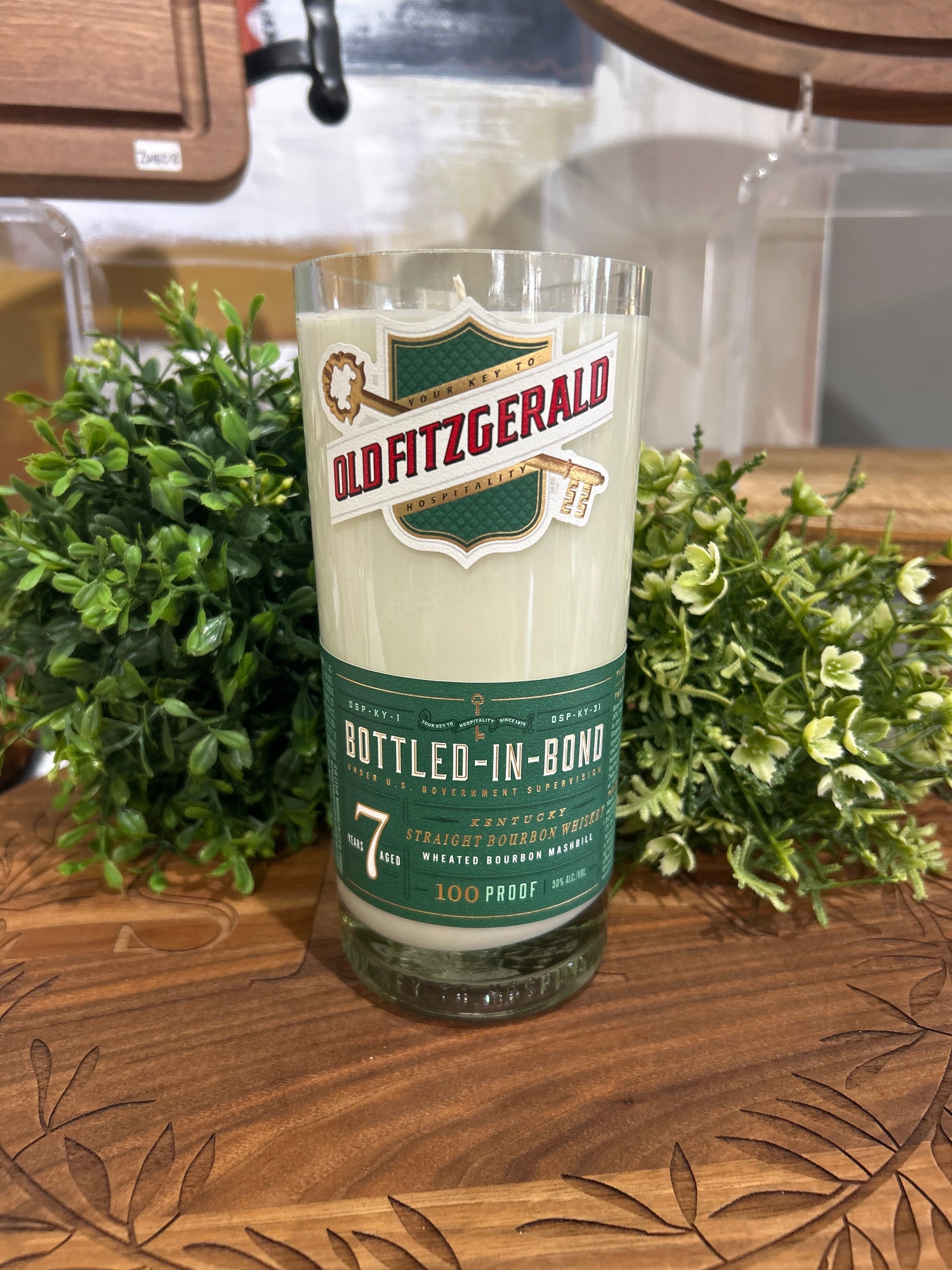 Bourbon Bottle Candle