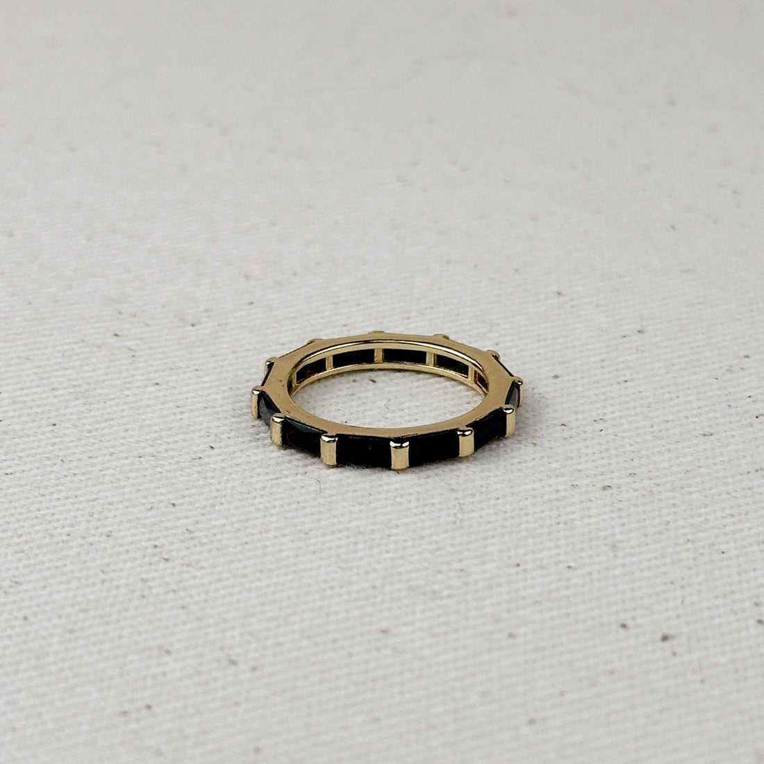 GoldFi - 18k Gold Filled Baguette CZ Band Ring