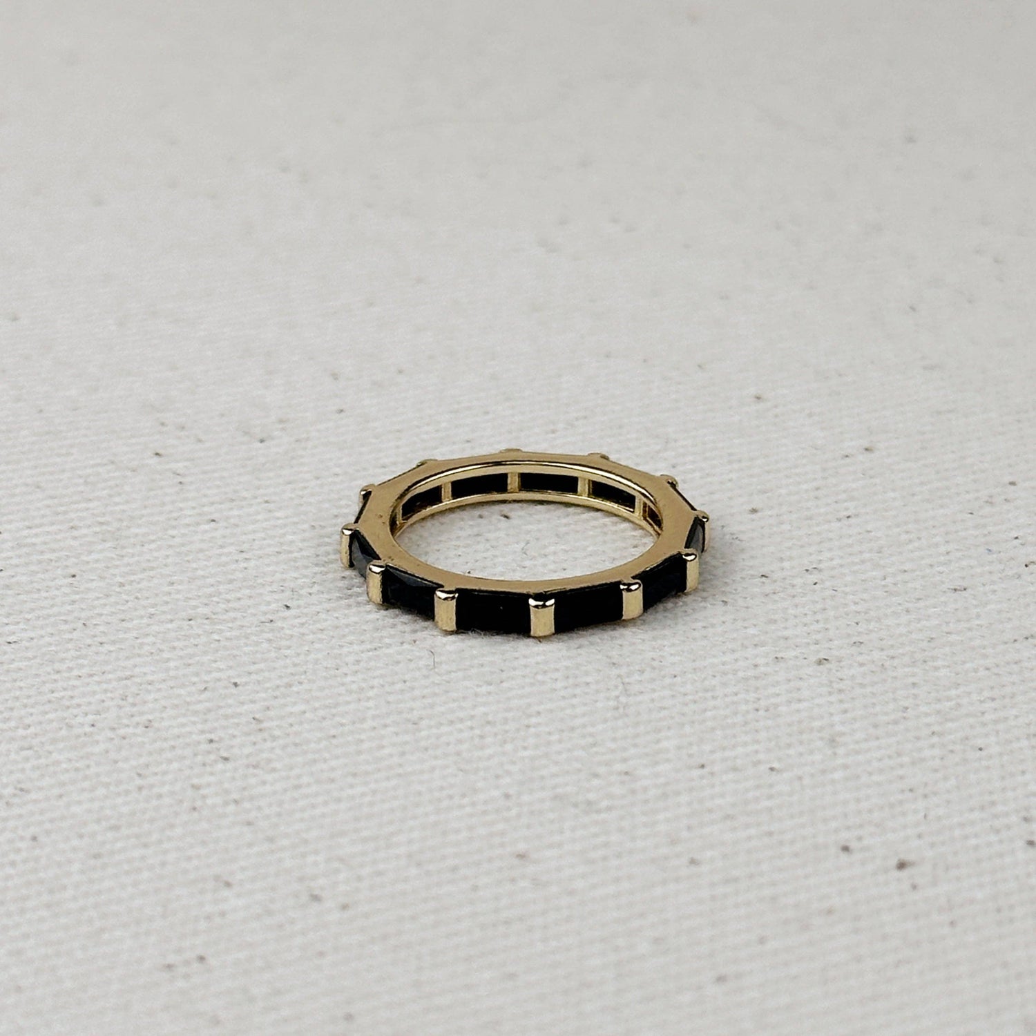 GoldFi - 18k Gold Filled Baguette CZ Band Ring