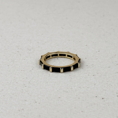 GoldFi - 18k Gold Filled Baguette CZ Band Ring