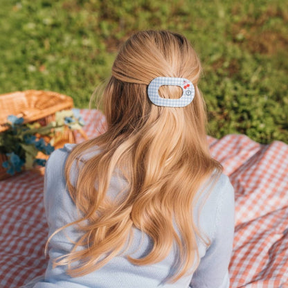 TELETIES - Flat Round Hair Clip | Medium | Basket of Cherries