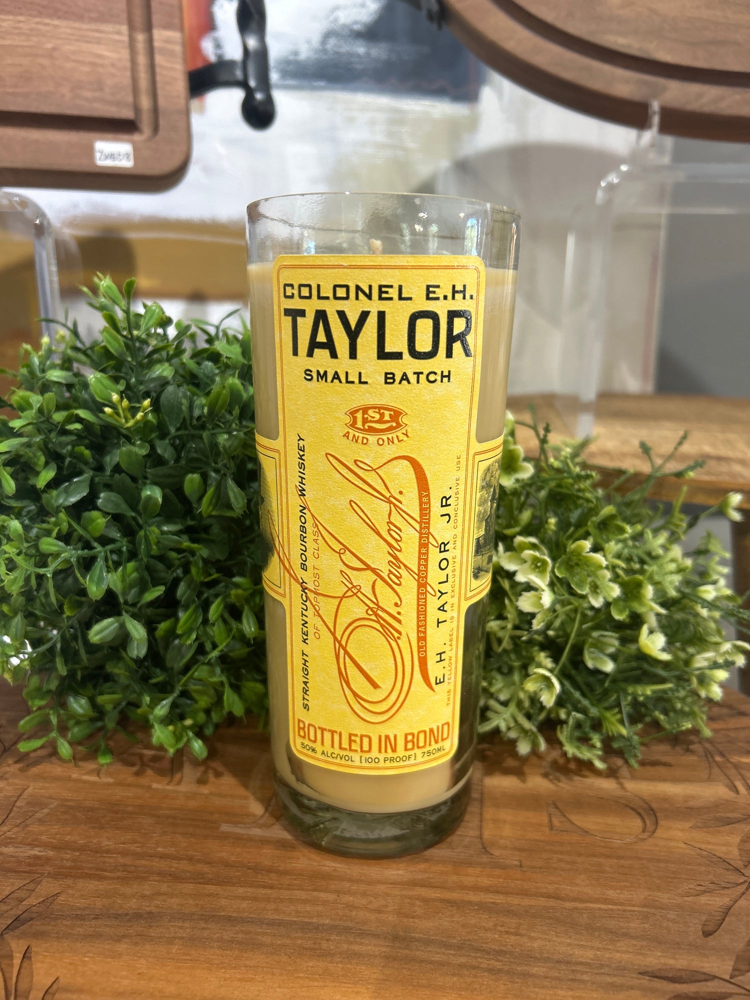 Bourbon Bottle Candle