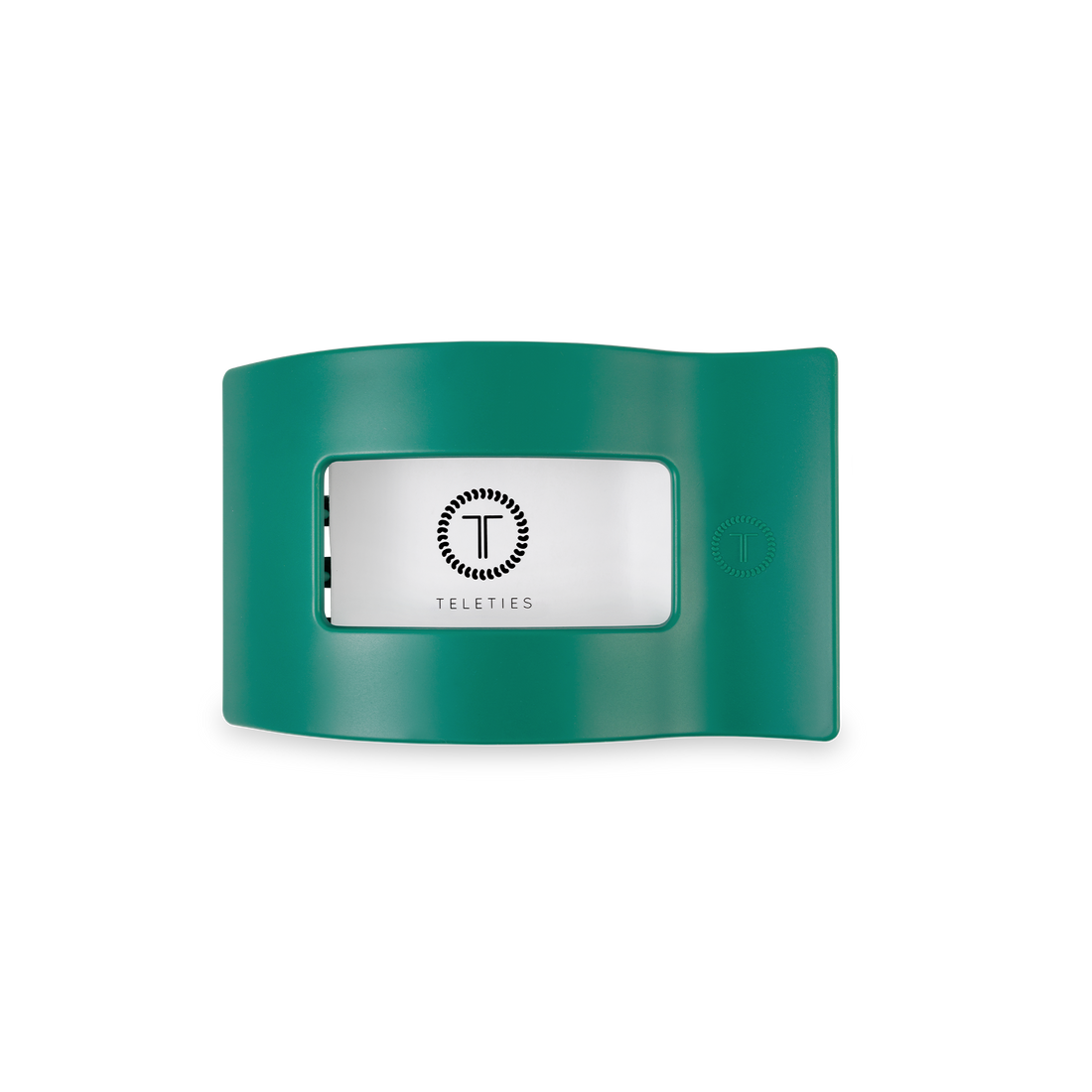 TELETIES - Flat Rectangle Hair Clip | Small | Fir Real