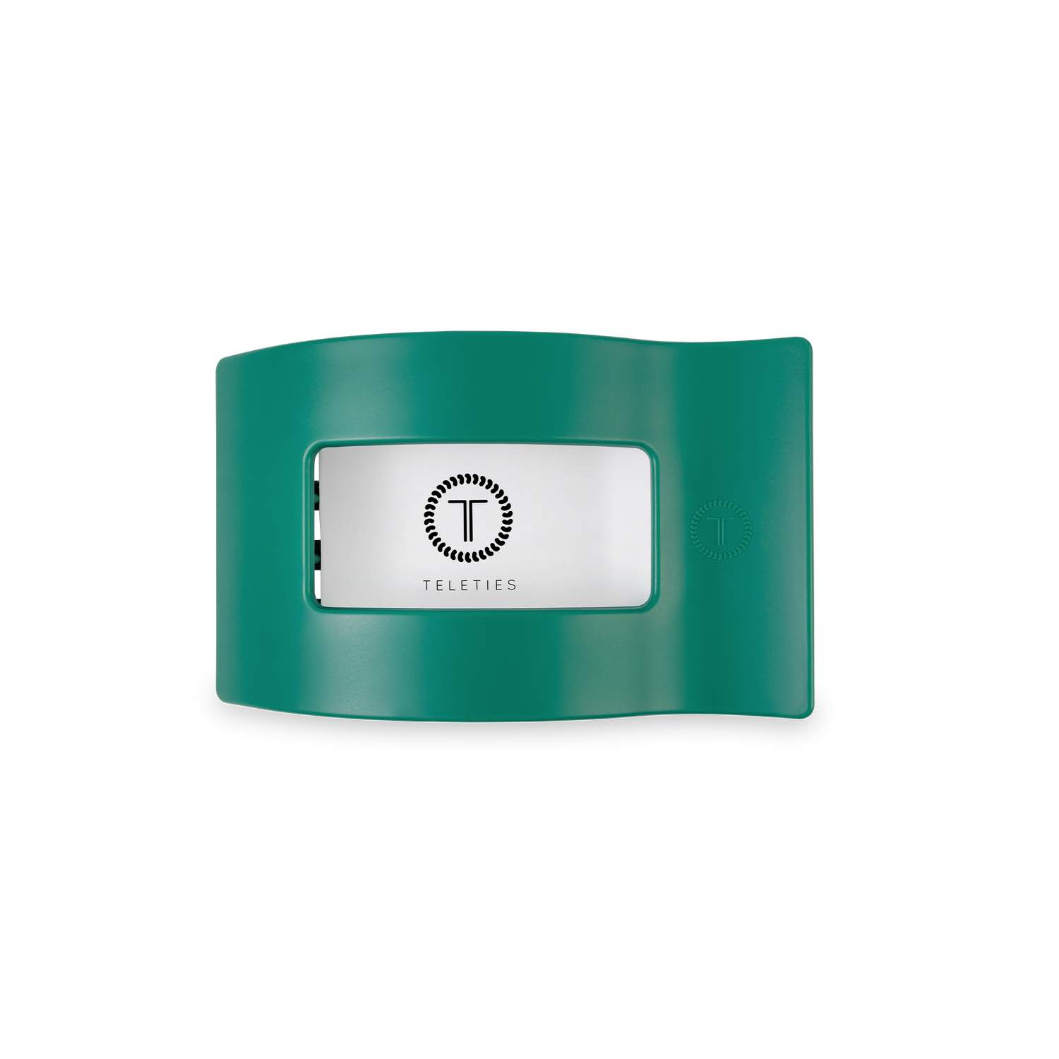 TELETIES - Flat Rectangle Hair Clip | Small | Fir Real