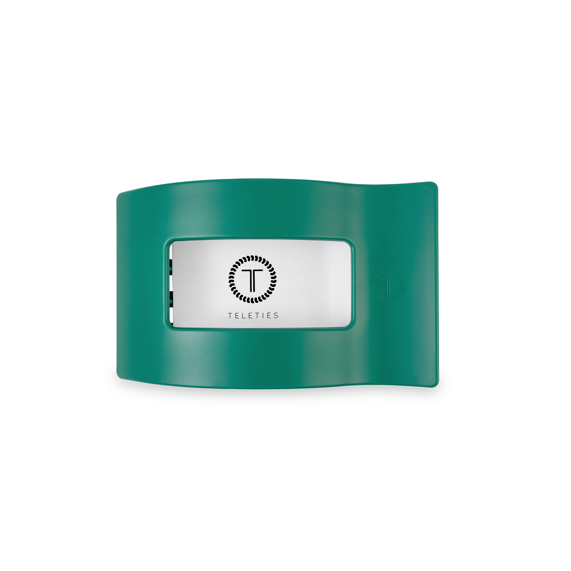 TELETIES - Flat Rectangle Hair Clip | Small | Fir Real