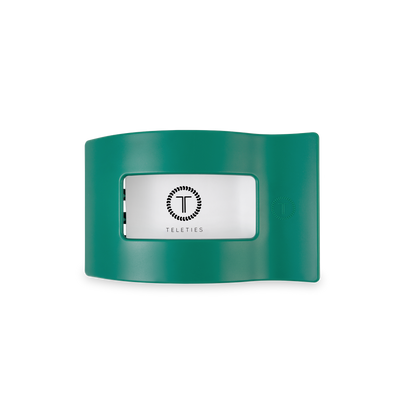 TELETIES - Flat Rectangle Hair Clip | Small | Fir Real