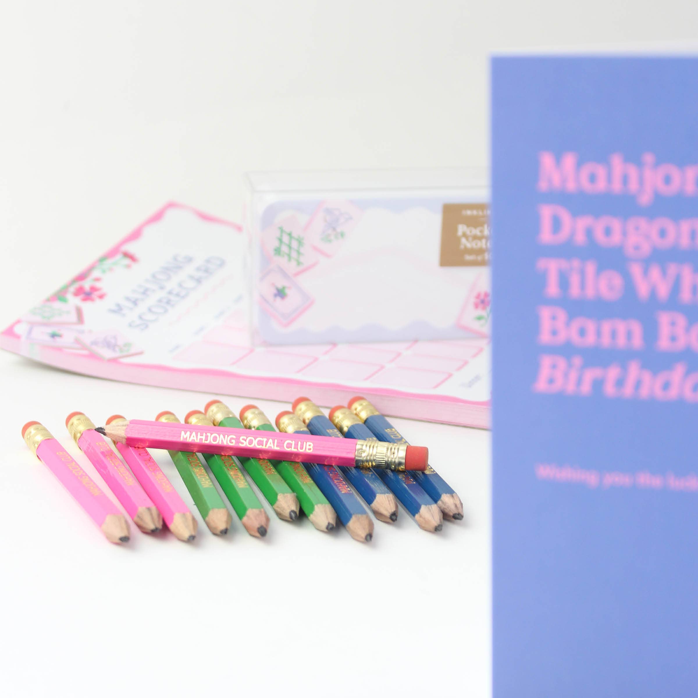 Mini Pencil Set - Mahjong Social Club
