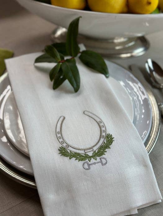 Arte Italica &amp; Crown Linen Designs - Equestrian Linen Towel