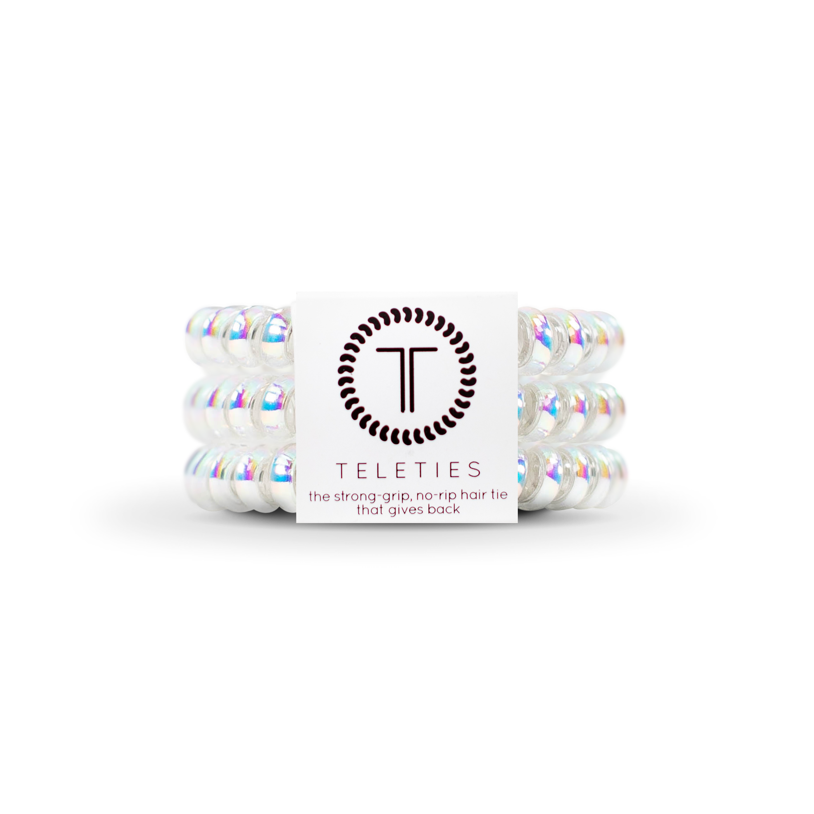 TELETIES - Spiral Hair Coils | Small | Peppermint Hair Ties