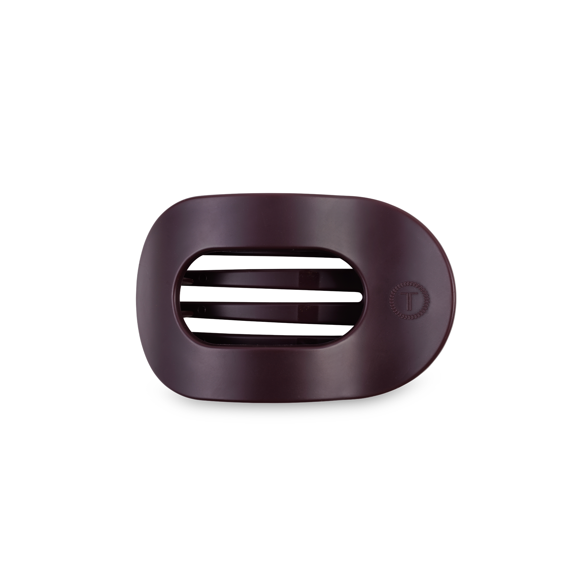 Round Flat Hair Clip | Small | Burgundy Bliss