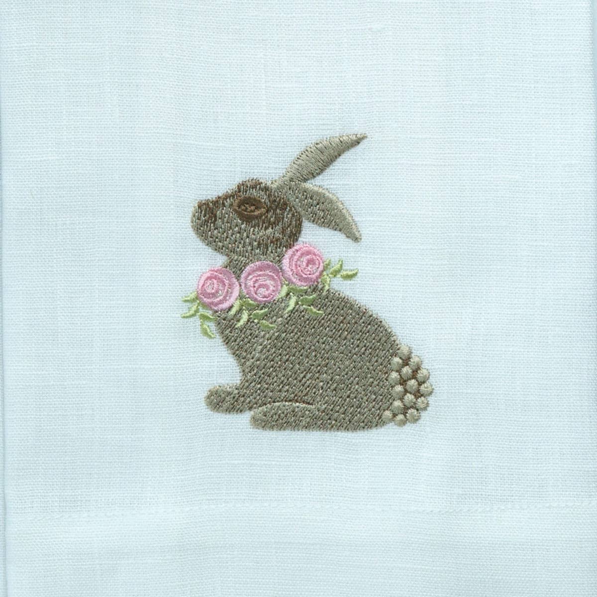 Arte Italica & Crown Linen Designs - Floral Bunny Towel - Easter