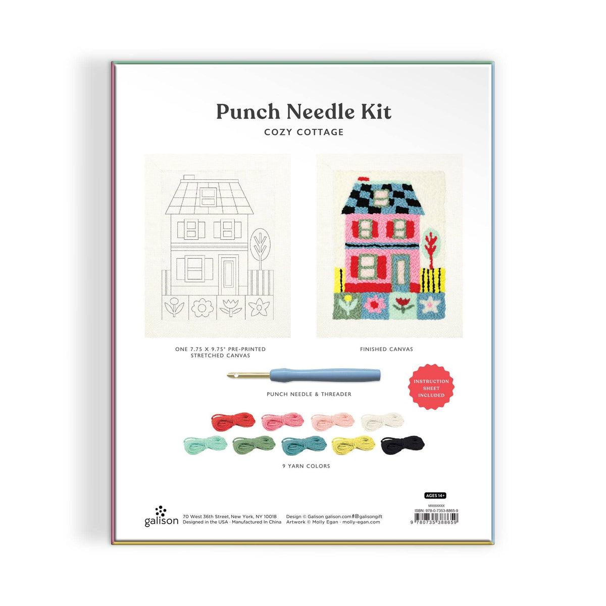 Chronicle Books - Cozy Cottage Punch Needle Kit