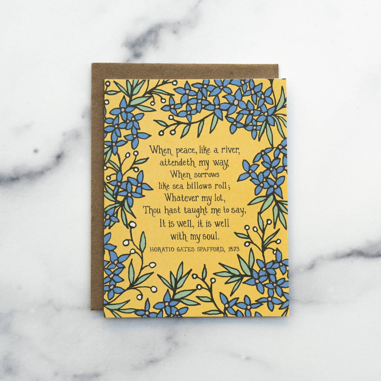 It Is Well With My Soul Hymn Greeting Card