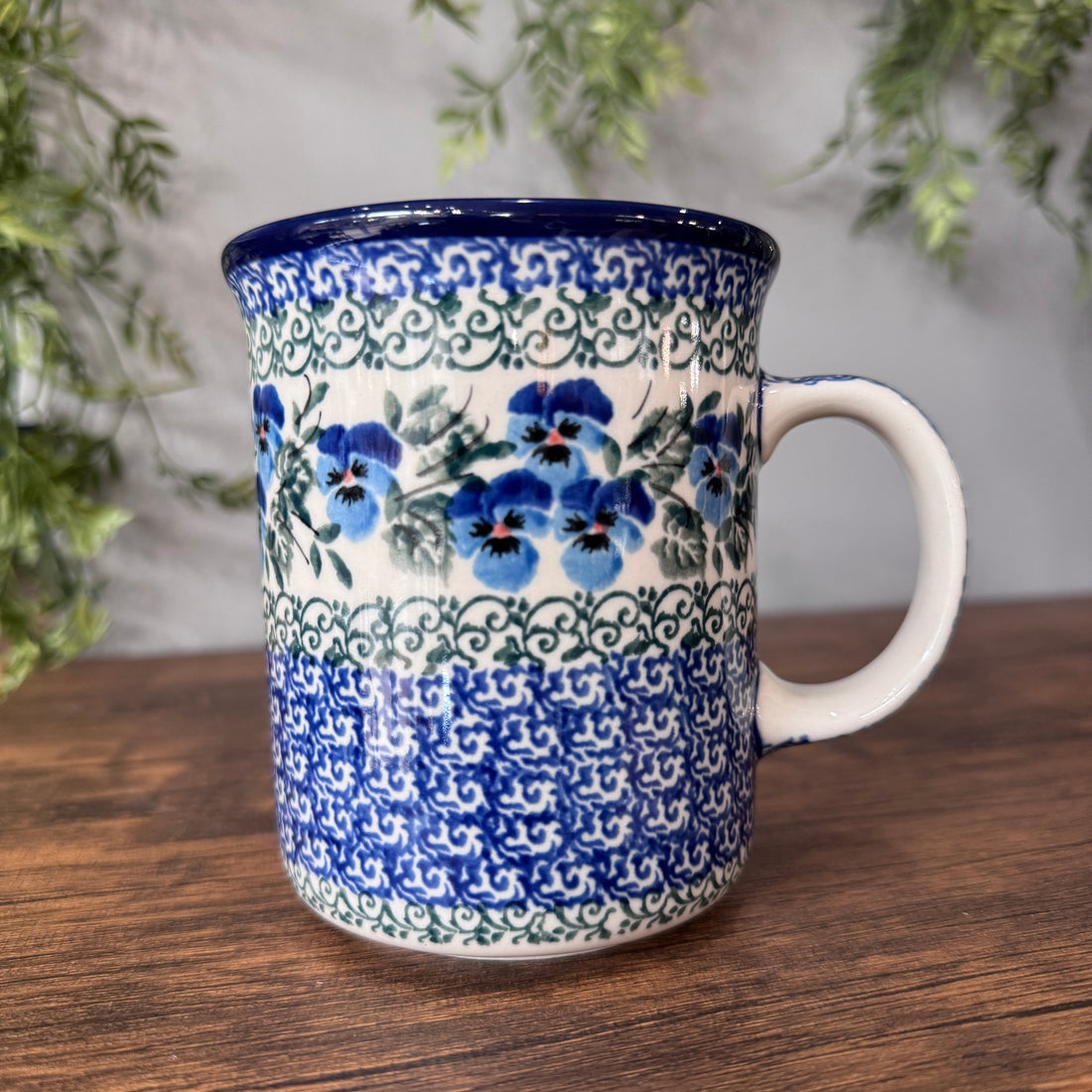 Winter Viola Straight Side Mug 13oz