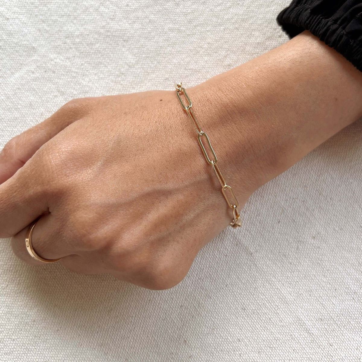 GoldFi - 18k Gold Filled Classic Paperclip Bracelet
