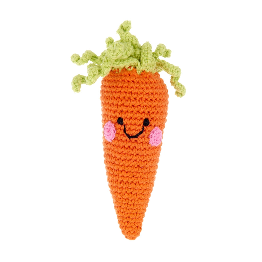 Pebble Rattle- Carrot