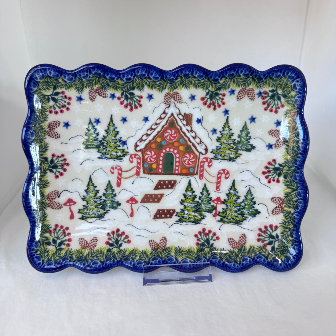 KALICH Gingerbread House Cookie Platter