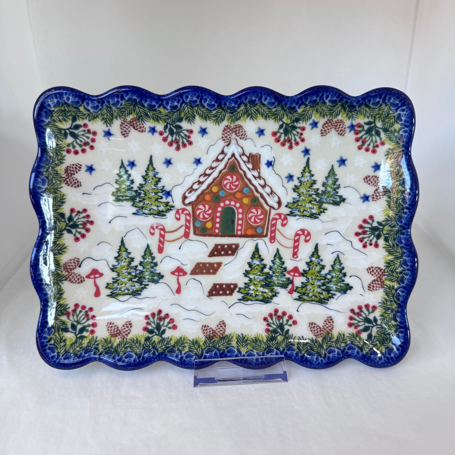 KALICH Gingerbread House Cookie Platter
