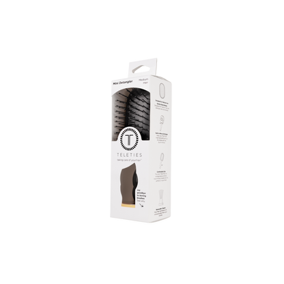 TELETIES - Mini Detangler Brush | Jet Black | Medium