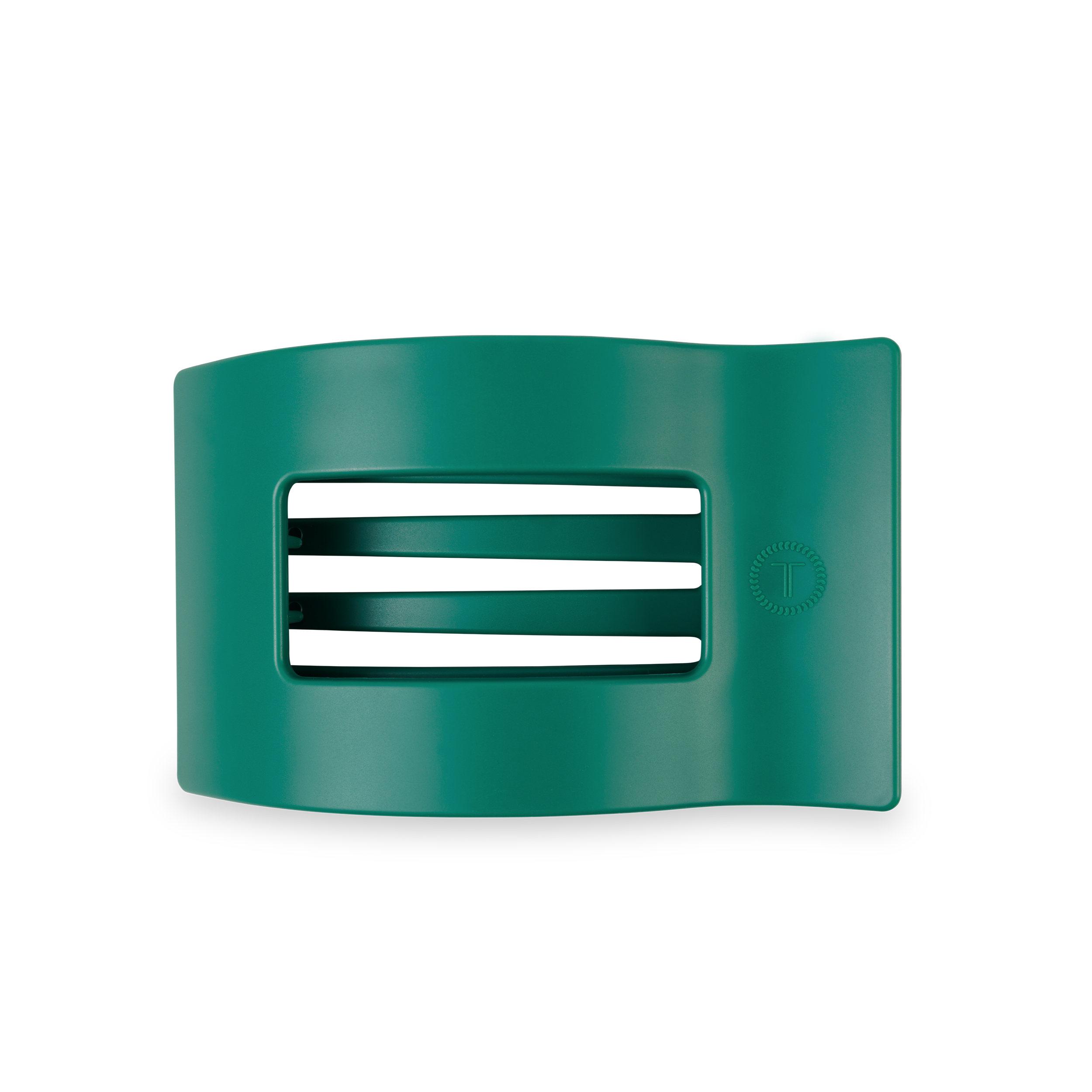 TELETIES - Flat Rectangle Hair Clip | Medium | Fir Real