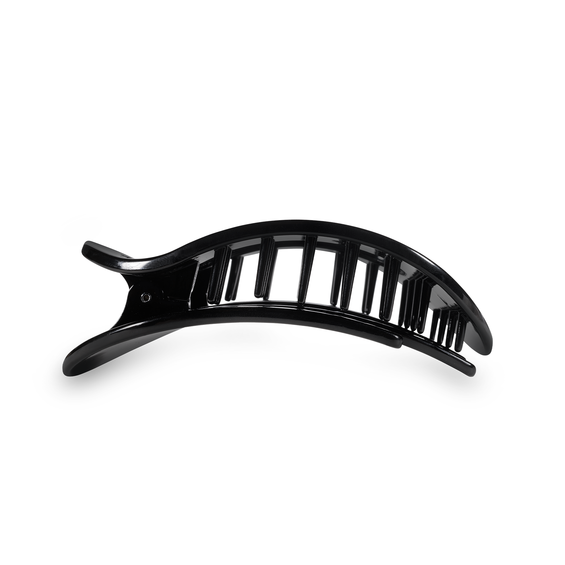 Round Flat Hair Clip | Small | Jet Black