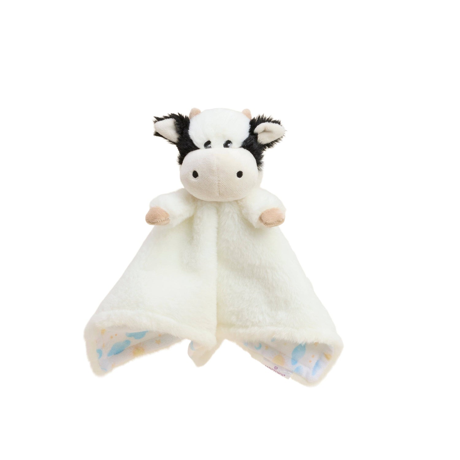 Warmies - Lavender Scented Plush - Gifts - Fall - Black and White Cow Lovey Blanket Warmies