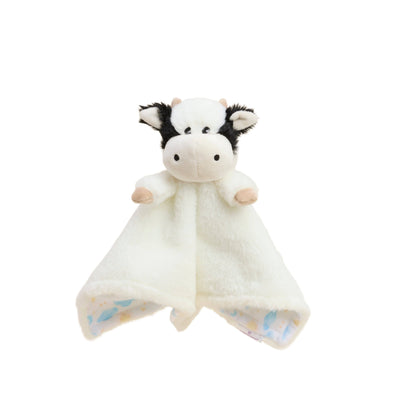 Warmies - Lavender Scented Plush - Gifts - Fall - Black and White Cow Lovey Blanket Warmies