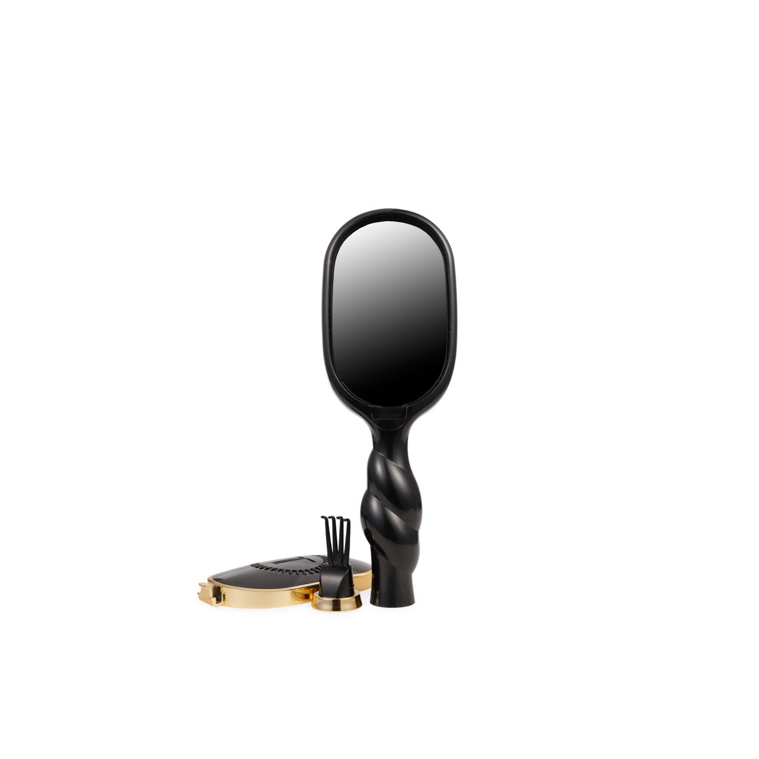 TELETIES - Mini Detangler Brush | Jet Black | Medium