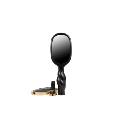 TELETIES - Mini Detangler Brush | Jet Black | Medium