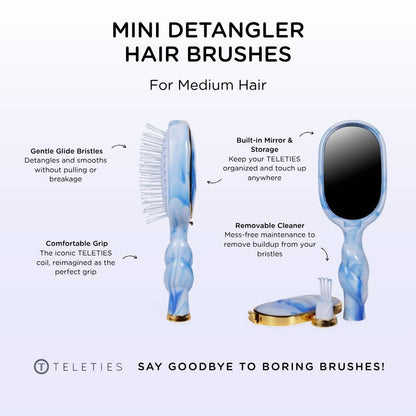 TELETIES - Mini Detangler Brush | Medium | Tide &amp; True