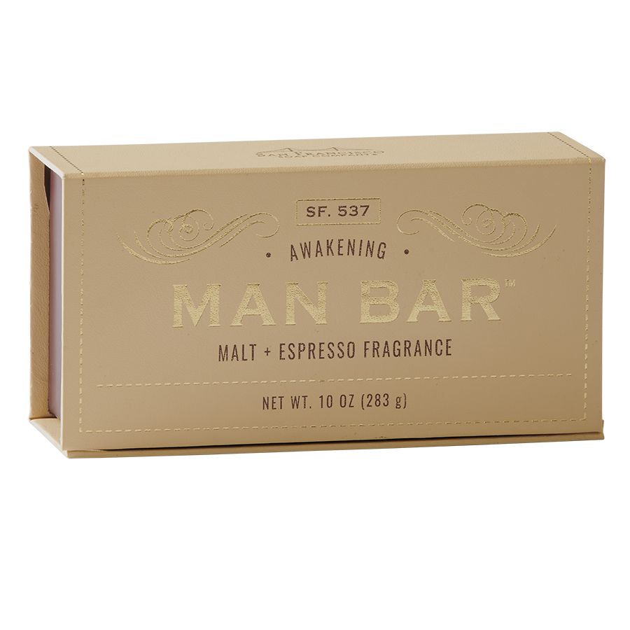 San Francisco Soap / Man Bar Soap - Malt &amp; Espresso 10oz Man Bar